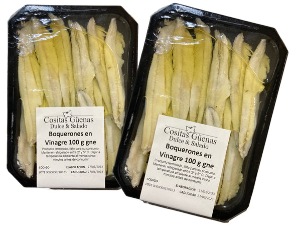 Boquerones en Vinagre Cositas Güenas tarrina 100gne - Cositas Güenas