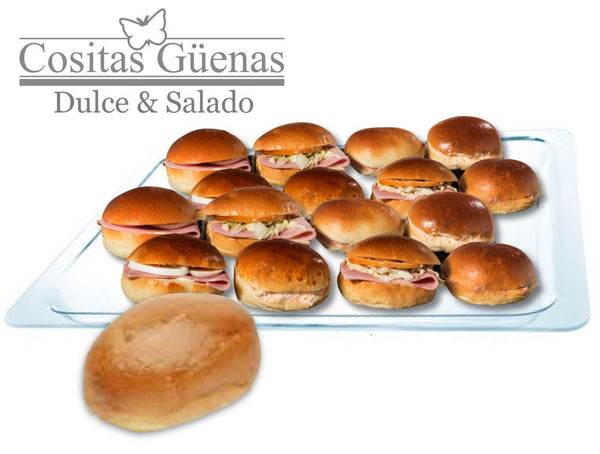 Medianoches Gourmet en bandeja de 12 unidades - Cositas Güenas
