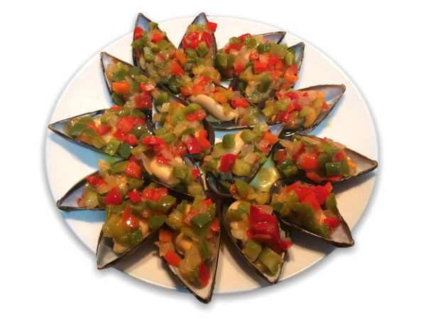 Mejillones al vapor en vinagreta de salpicón (1 kg) - Cositas Güenas
