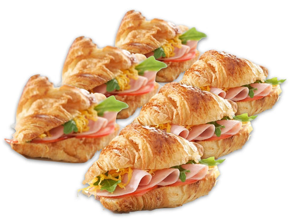 Mini Croisant de mantequilla rellenos, en bandeja de 12 unidades - Cositas Güenas