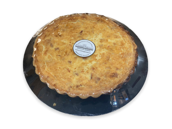 Quiché de bacon ahumado y queso - Cositas Güenas