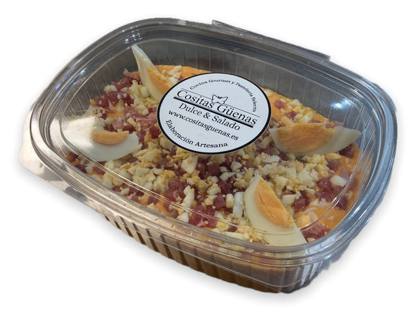 Salmorejo tradicional cordobés. Bandeja de 1/2 Kilo - Cositas Güenas