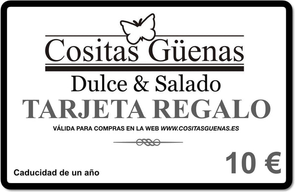 Tarjeta de regalo - Cositas Güenas