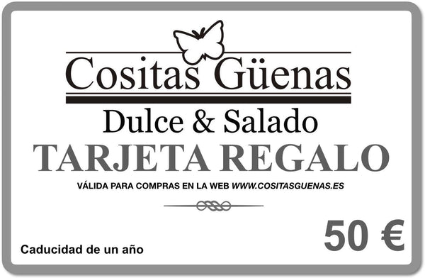 Tarjeta de regalo - Cositas Güenas
