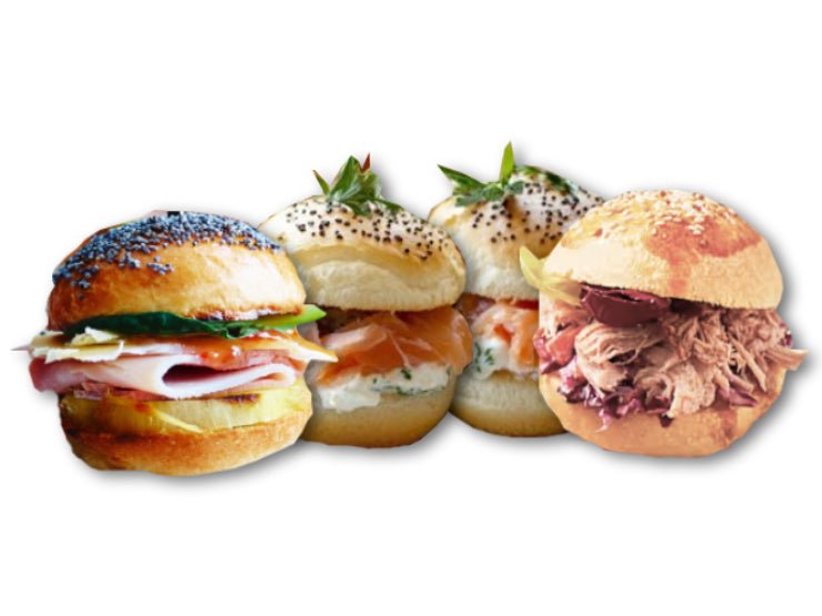 Mini Brioche relleno en bandeja de 24 unidades - Cositas Güenas