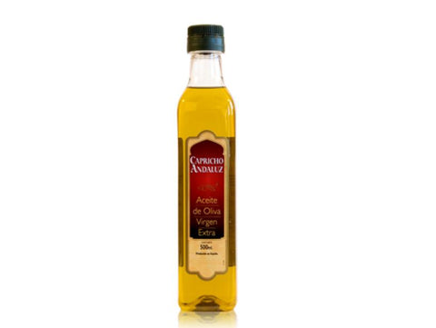 Aceite oliva virgen extra CAPRICHO ANDALUZ botella 500ml - Cositas Güenas