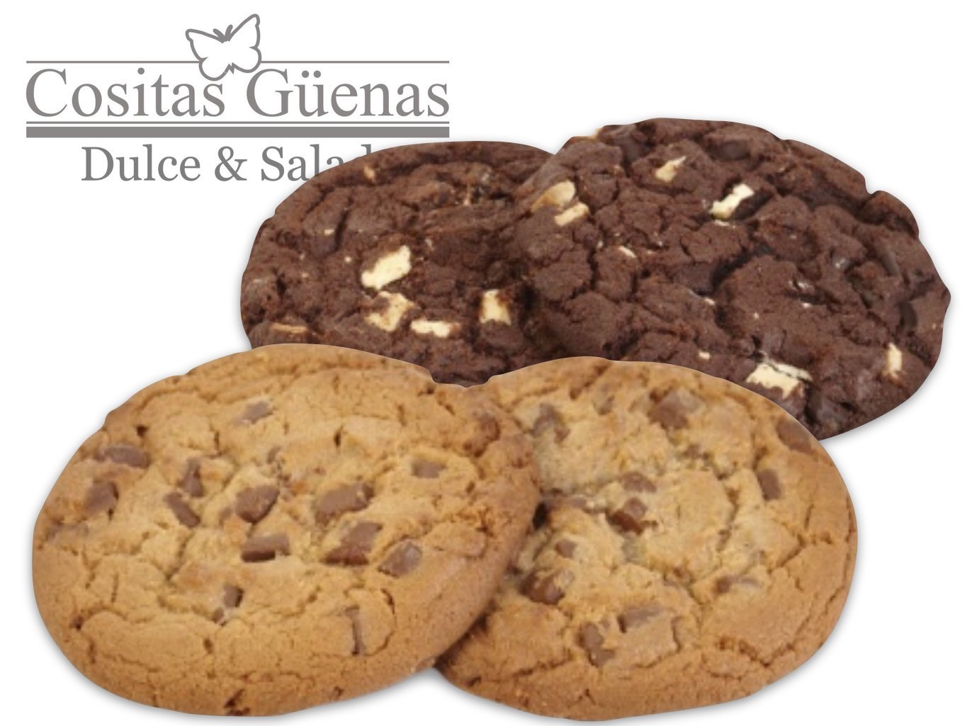 Galletas Cookies hechas a mano en caja 6 unid. - Cositas Güenas