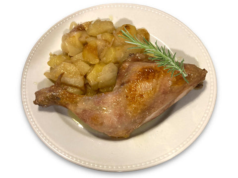 Pollo asado al horno con patatas (Unidad) - Cositas Güenas